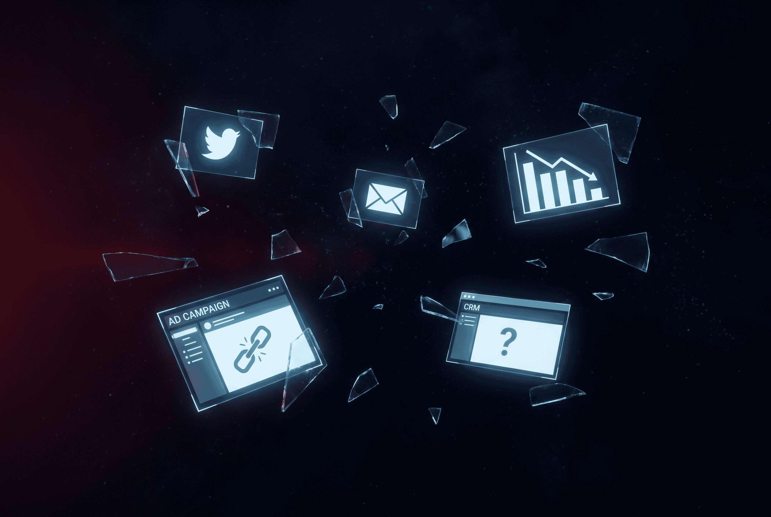 Disconnected scattered marketing tools